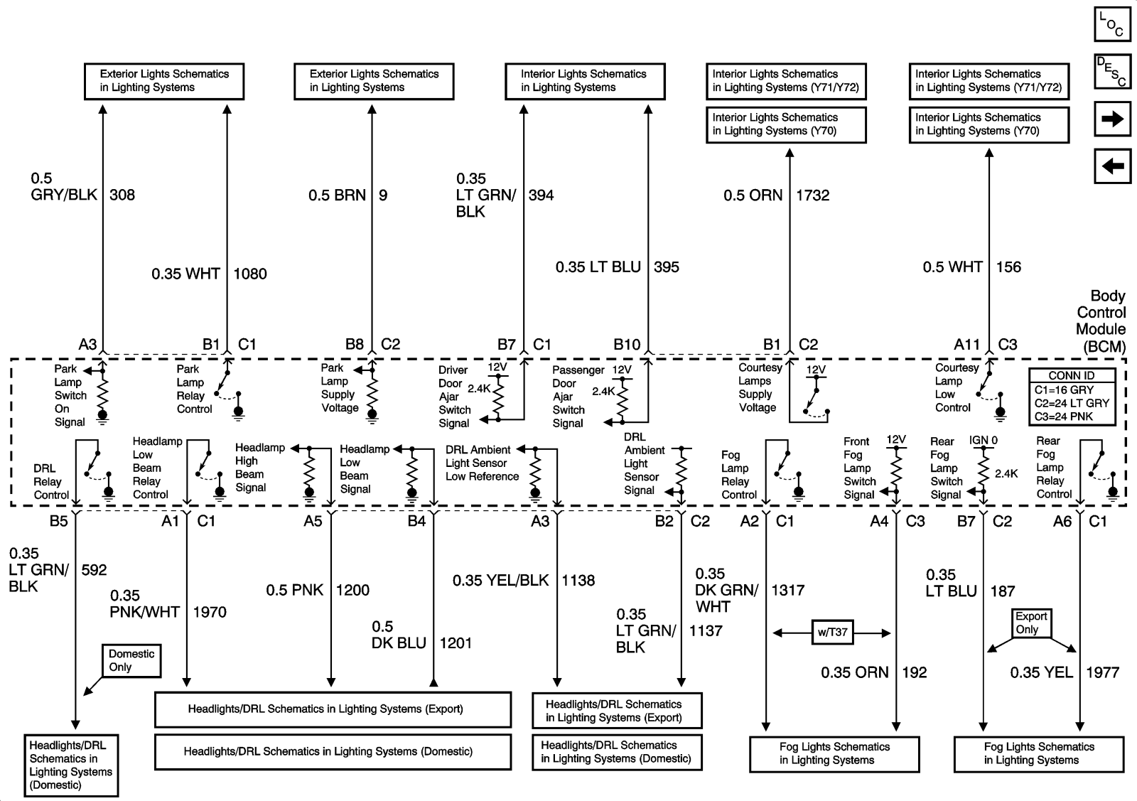 Pontiac Grand AM 2003 wiring diagrams